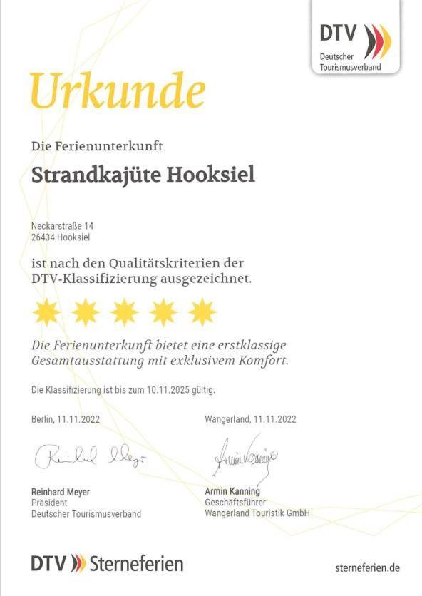 Strandkajuete Hooksiel Schillig Ngoại thất bức ảnh